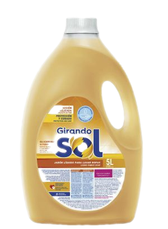 Jabon Girando Sol Liquido Glicerina 5 L