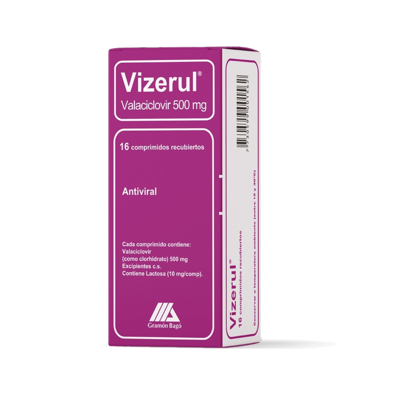 Vizerul 500 Mg 16 Comprimidos Recubiertos