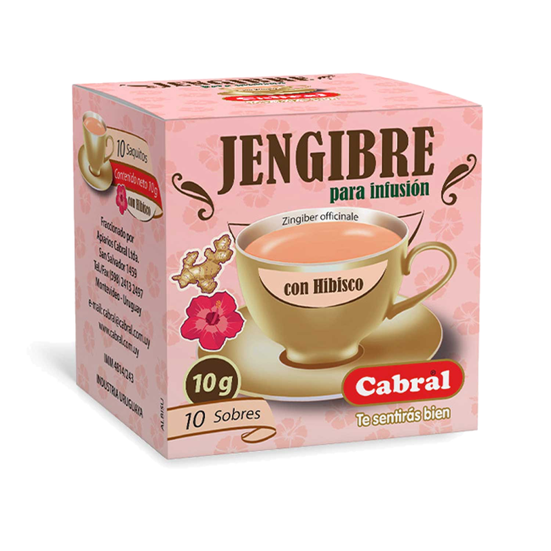 Te Cabral Jengibre Hibisco 10 G