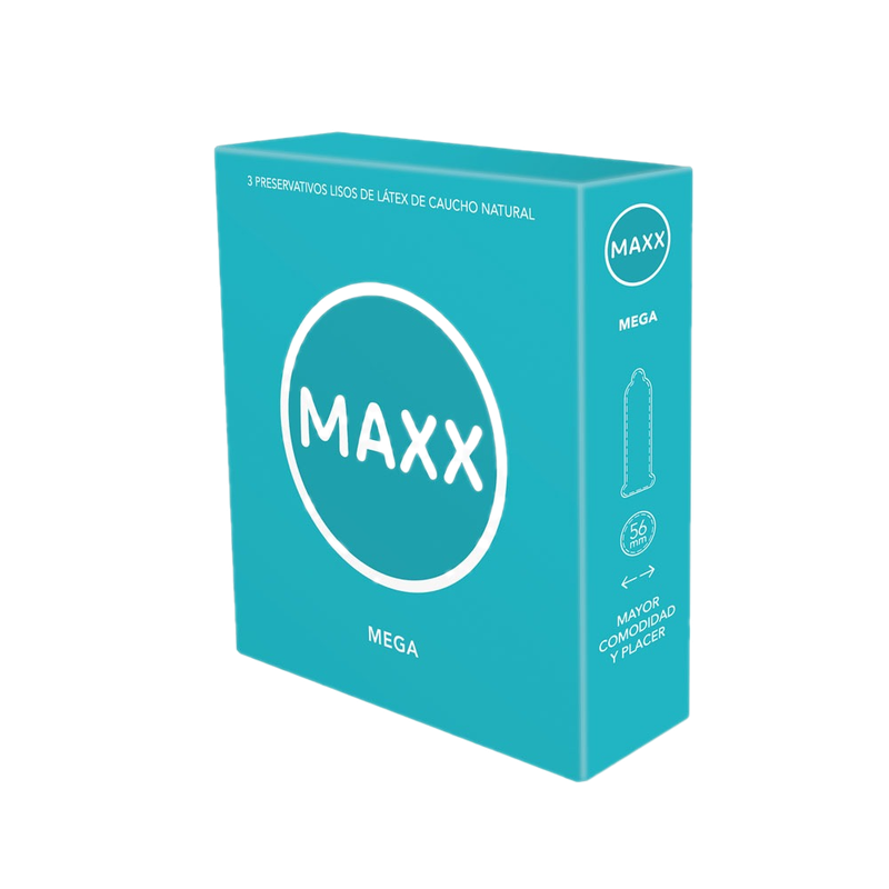 Preservativos Maxx Mega 3 Unidades