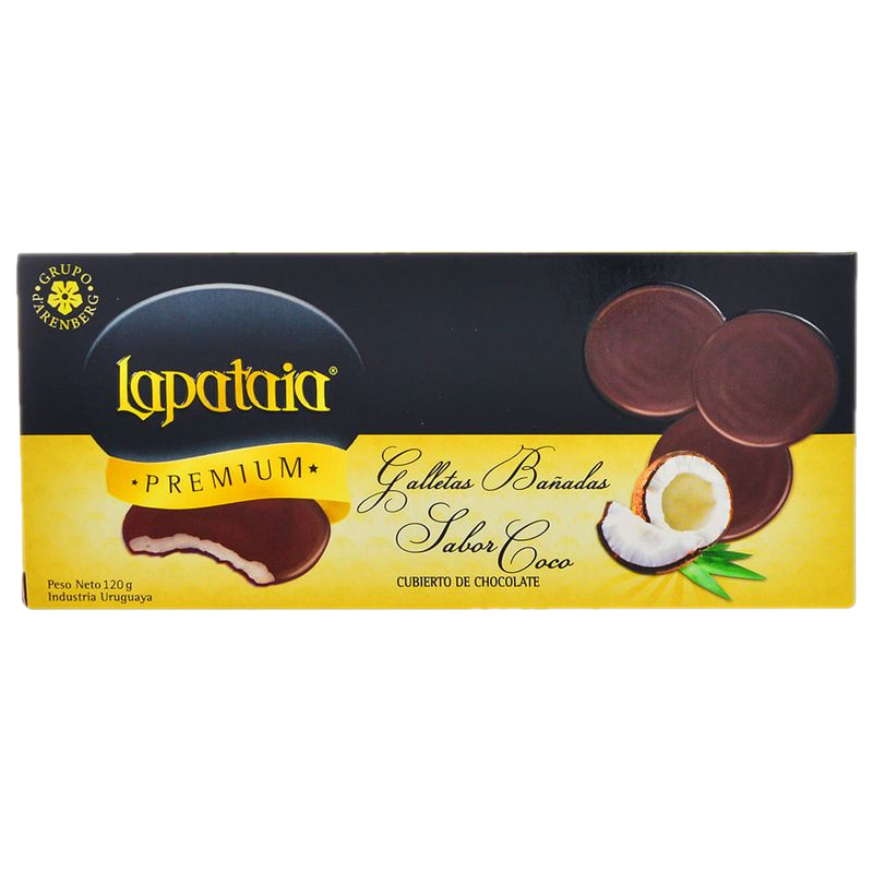 Galletitas Lapataia Coco Bañadas Chocolate 120 G