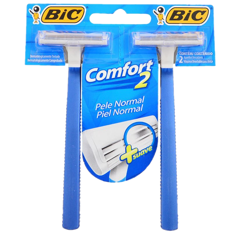 Pack 2 Unidades Máquina De Afeitar Descartable Bic