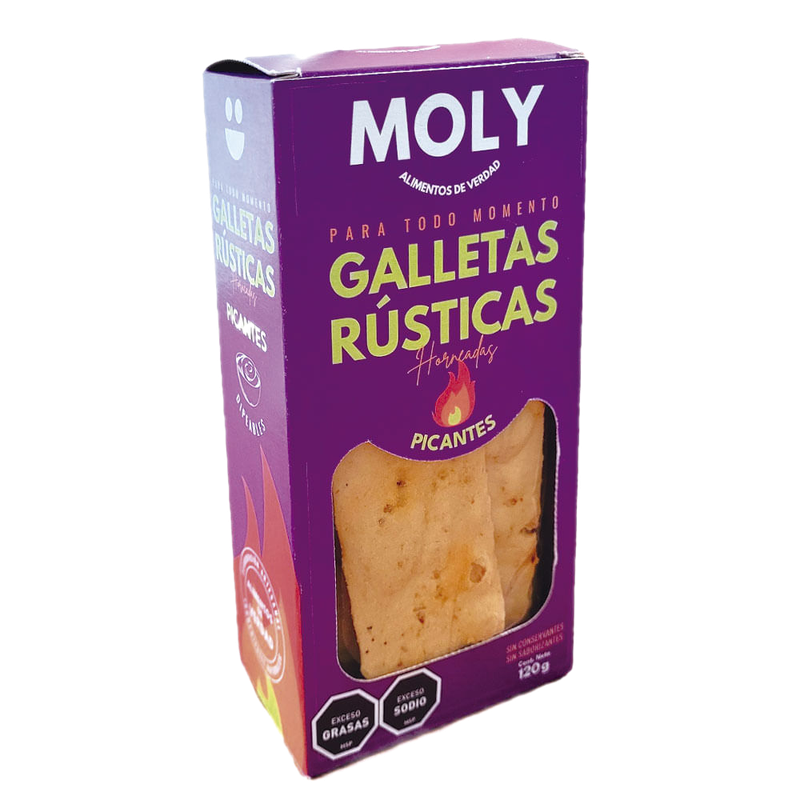 Galleta Rusticas Sabor Picantes Moly 120 G