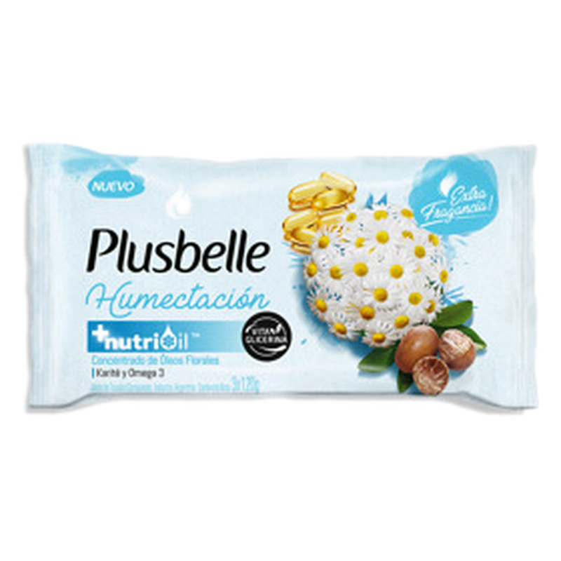 Plusbelle Jabon Barra Humectacion Pack [3x120 Grs]