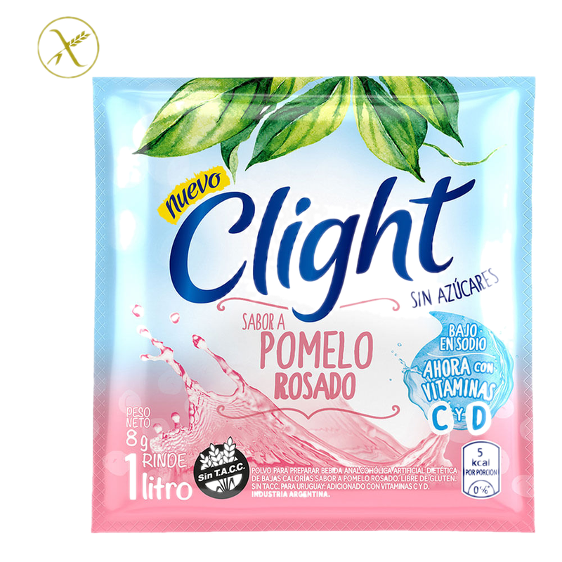 Refresco En Polvo Clight Pomelo Rosado 9.5 G