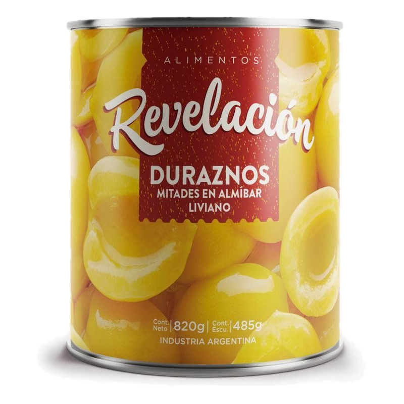 Duraznos En Almíbar Revelación Liviano 820 G