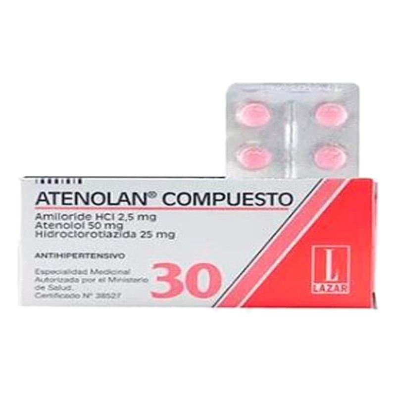 Atenolan Compuesto 50+25+2.5mg. [30 Comp.]