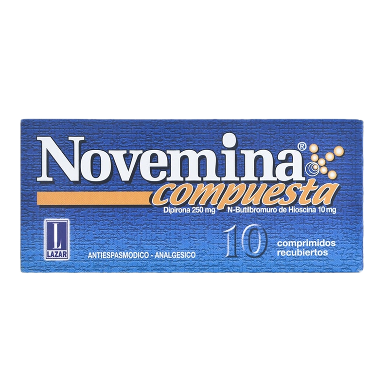 Novemina Compuesta 250 Mg/10 Mg 10 Comprimidos Recubiertos