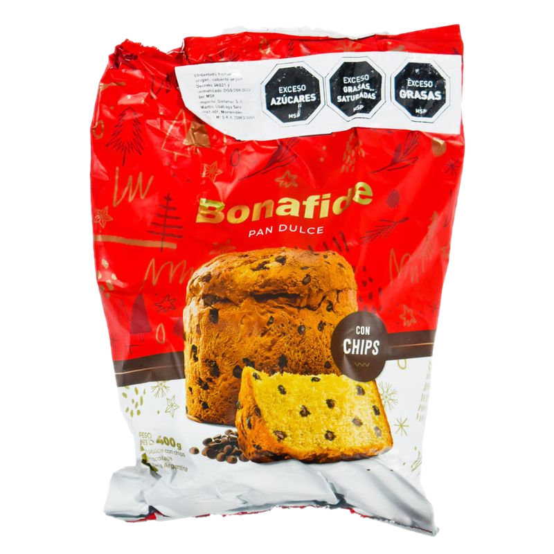 Pan Dulce Bonafide Chips Chocolate 400 G
