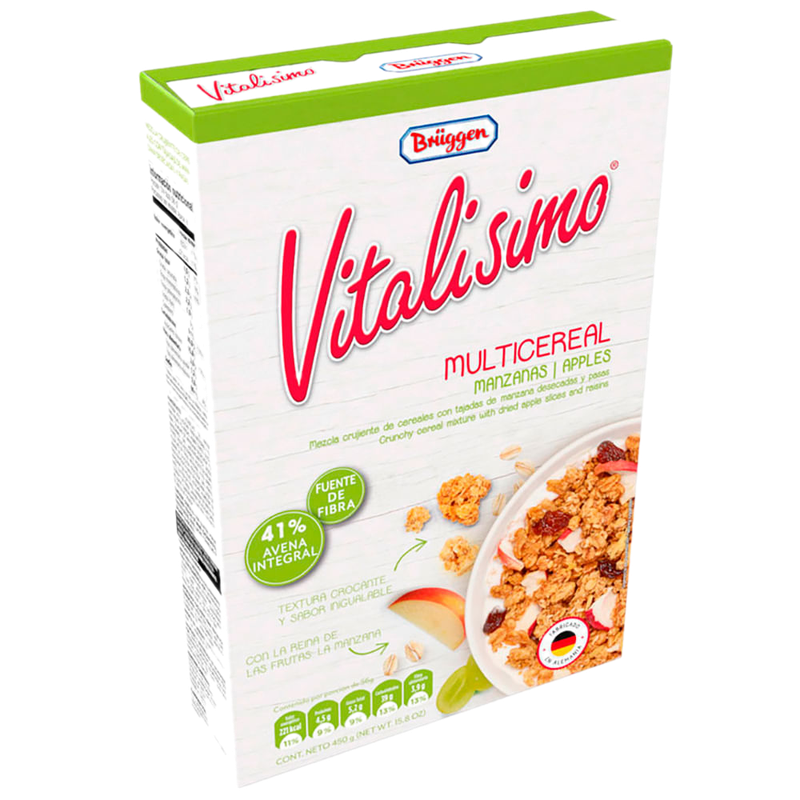 Cereal Vitalisimo Bruggen Multicereal Manzana 450 G