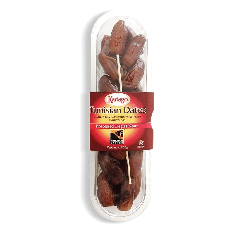 Dátiles Kartago Con Carozo En Plástico 200 G