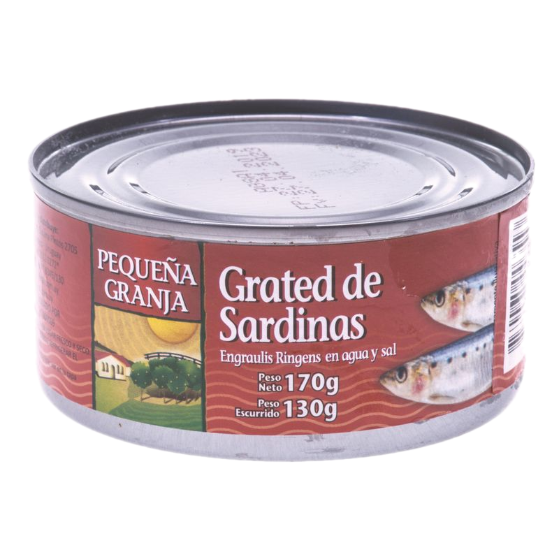 Grated De Sardinas Pequeña Granja 170 G