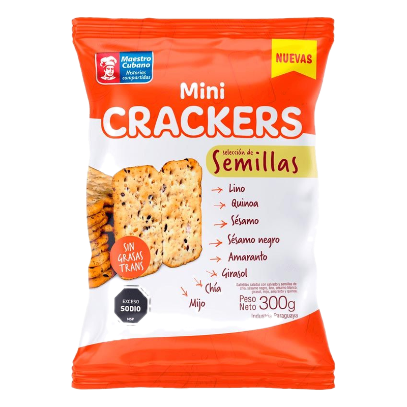 Galleta Mini Cracker Semillas Maestro Cubano 300 G