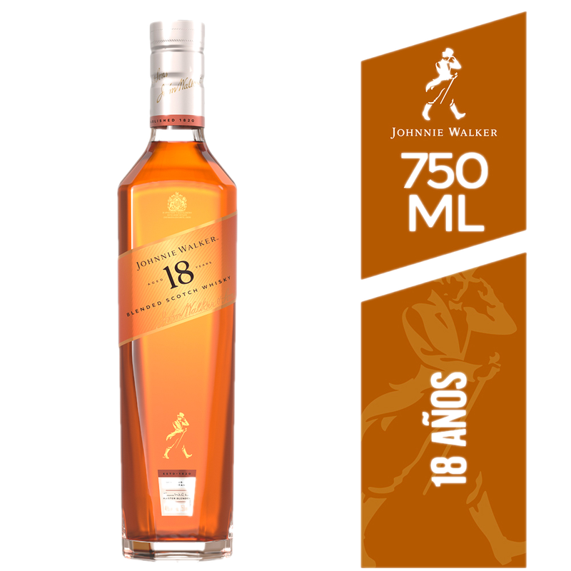 Whisky Escocés Johnnie Walker 18 Años 750 Ml