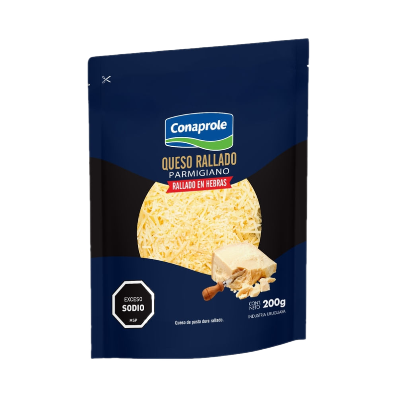Queso Rallado Conaprole Parmiggiano En Hebras 200 G