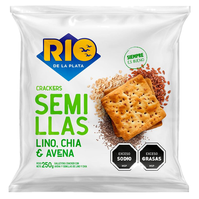 Galletas Sandwich Chia Y Lino Rio De La Plata 250 G