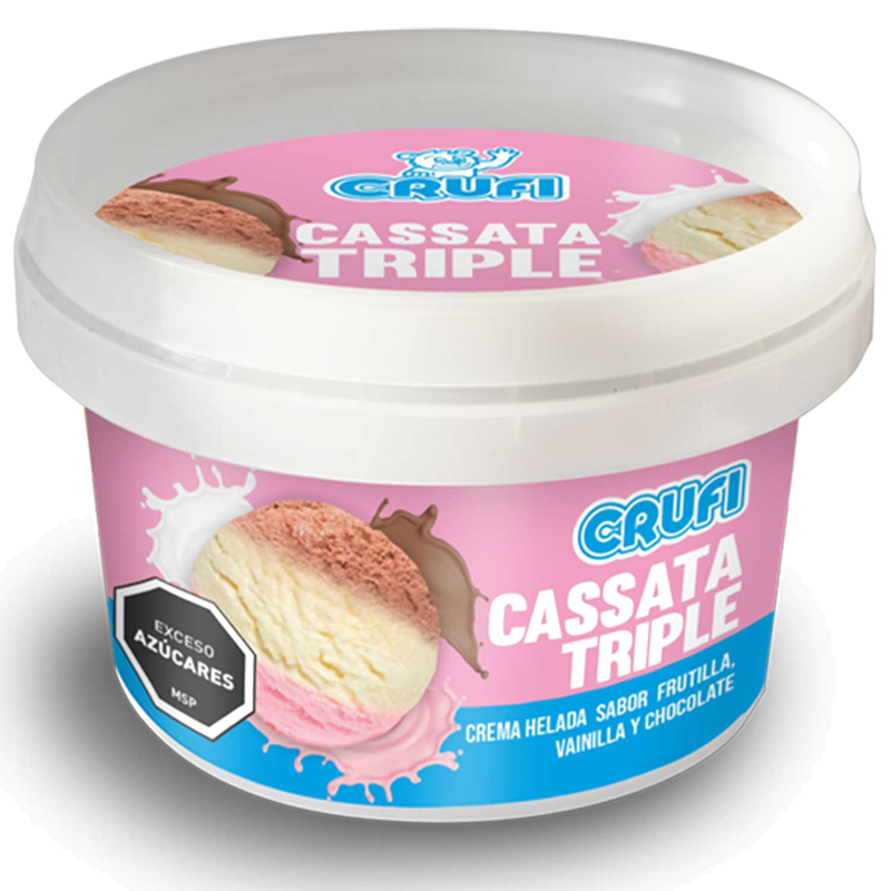 Helado Crufi Cassata Triple 125 G