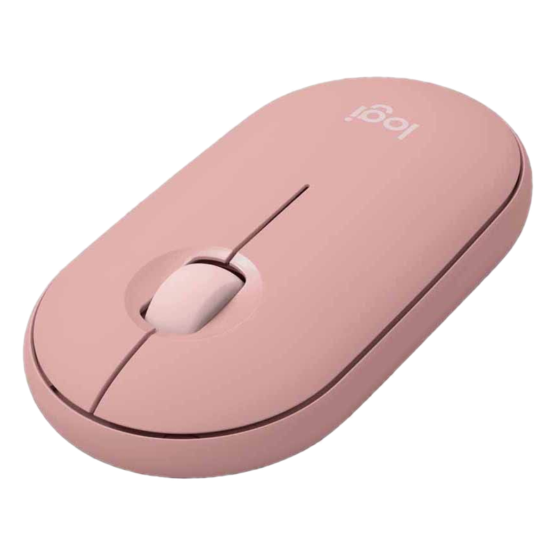 Mouse Logitech M350s Pebble 2 Rose Inalámbrico + Bluetooth