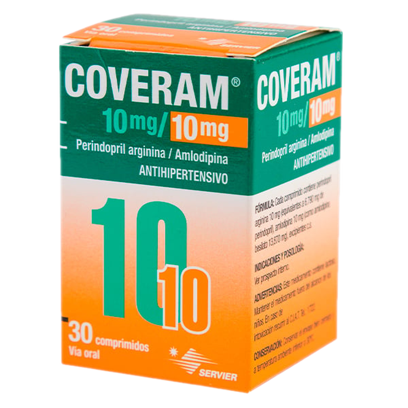 Coveram 10 Mg/10 Mg 30 Comprimidos