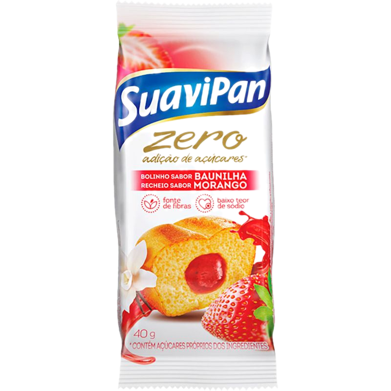 Mini Budín Suavipan Rell Frutilla Sin Azúcar 40 G
