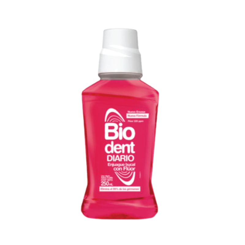 Enjuague Bucal Biodent Daily Frutilla 250 Ml