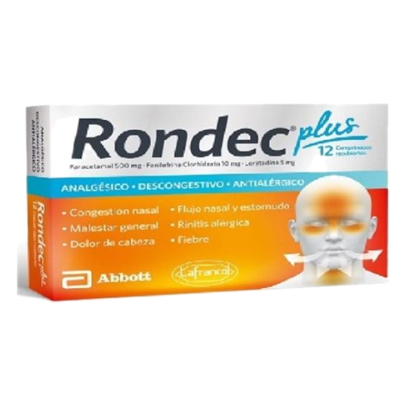 Rondec Plus X 12 Comprimidos
