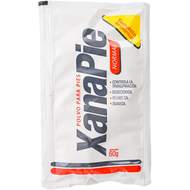 Polvo Para Pies Xanapie Rojo Repuesto 60 G