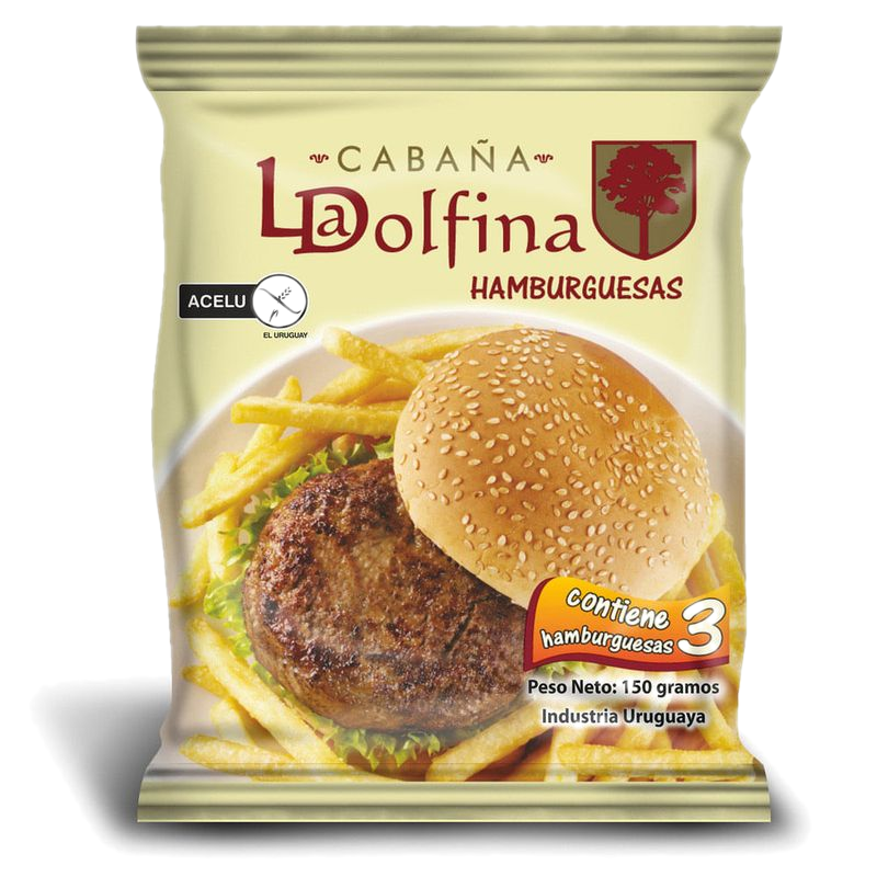 Hamburguesas La Dolfina 3 Unidades 150 G