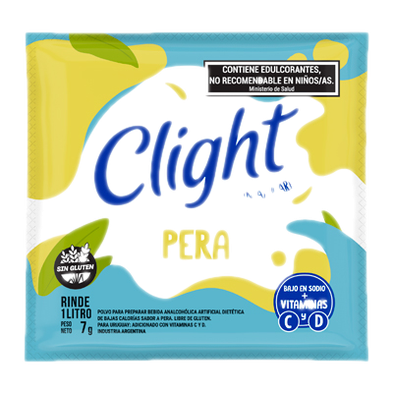 Refresco De Pera Vitamina C Y D Clight 7 G