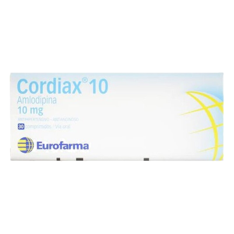 Cordiax 10 Mg X 30 Comprimidos