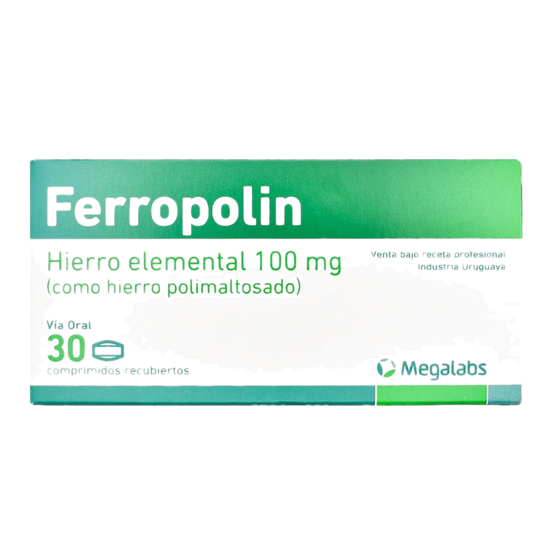 Ferropolin 100 Mg 30 Comprimidos