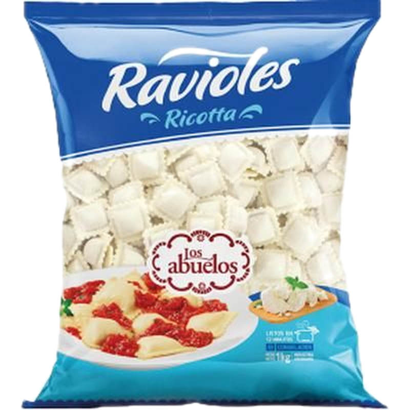 Ravioles Congelados Ricota Los Abuelos 1 Kg