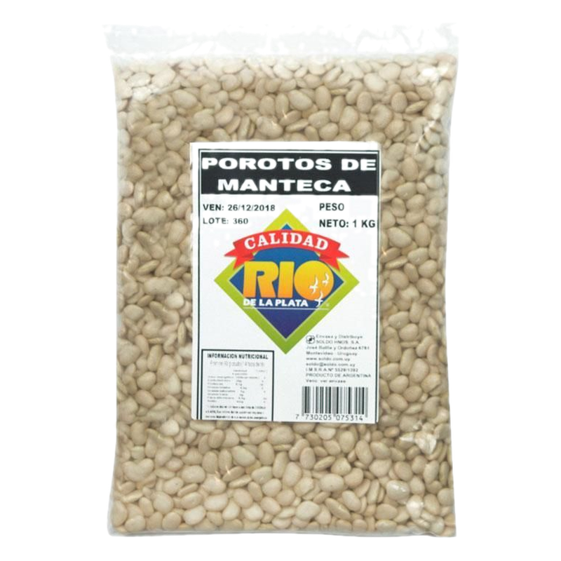 Poroto Manteca 1 Kg Primera Calidad
