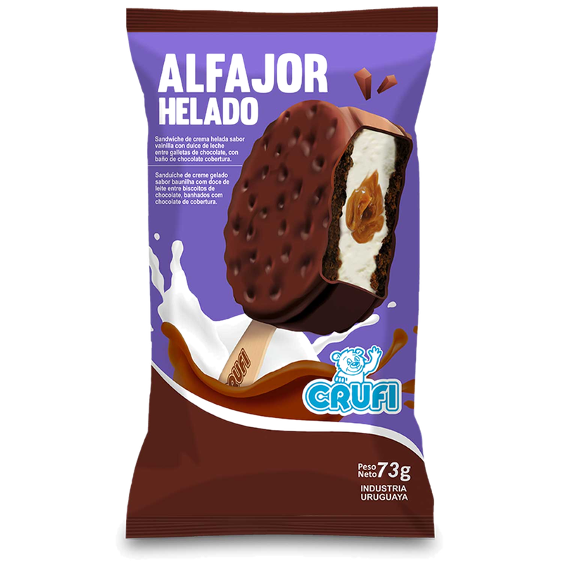 Helado Crufi Alfajor Vainilla 73 G