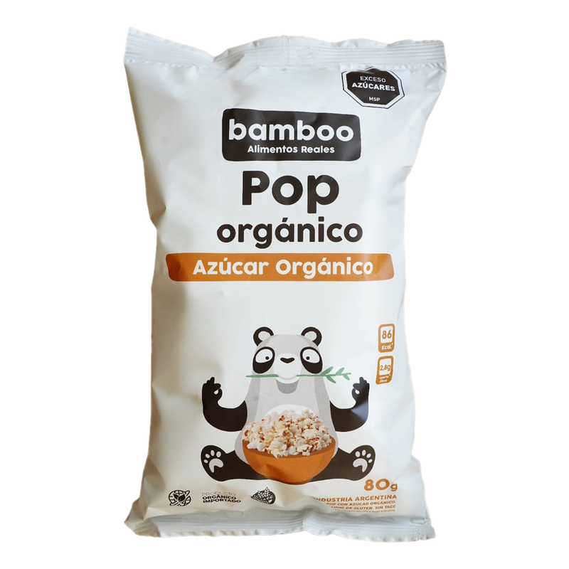 Pop Bamboo Orgánico Con Azúcar