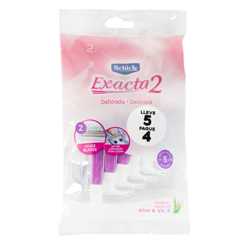 Pack 5 Unidades Afeitadora Schick Extra Sensible