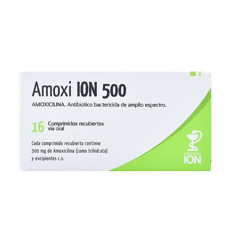 Amoxi Ion 500 Mg 16 Comprimidos Revestidos