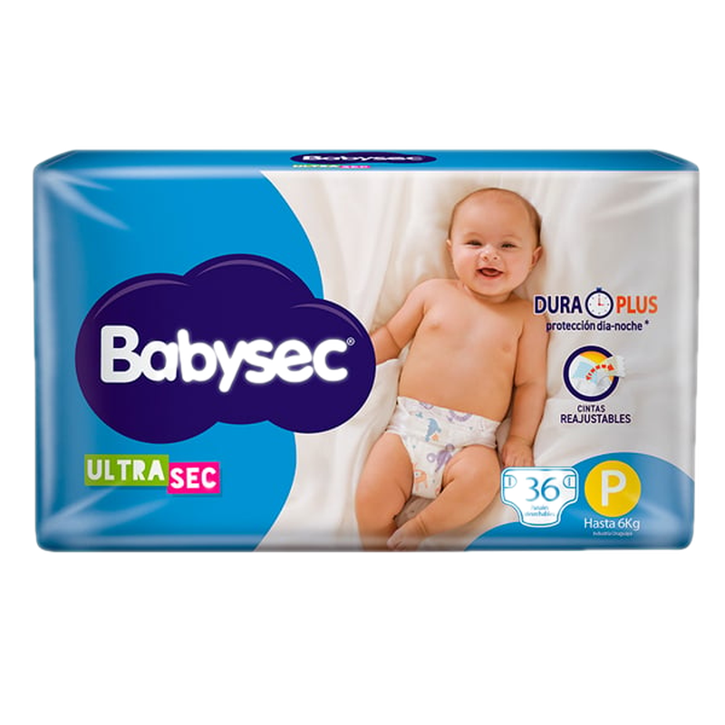 Pañales Babysec Ultra Sec P 36 Unidades