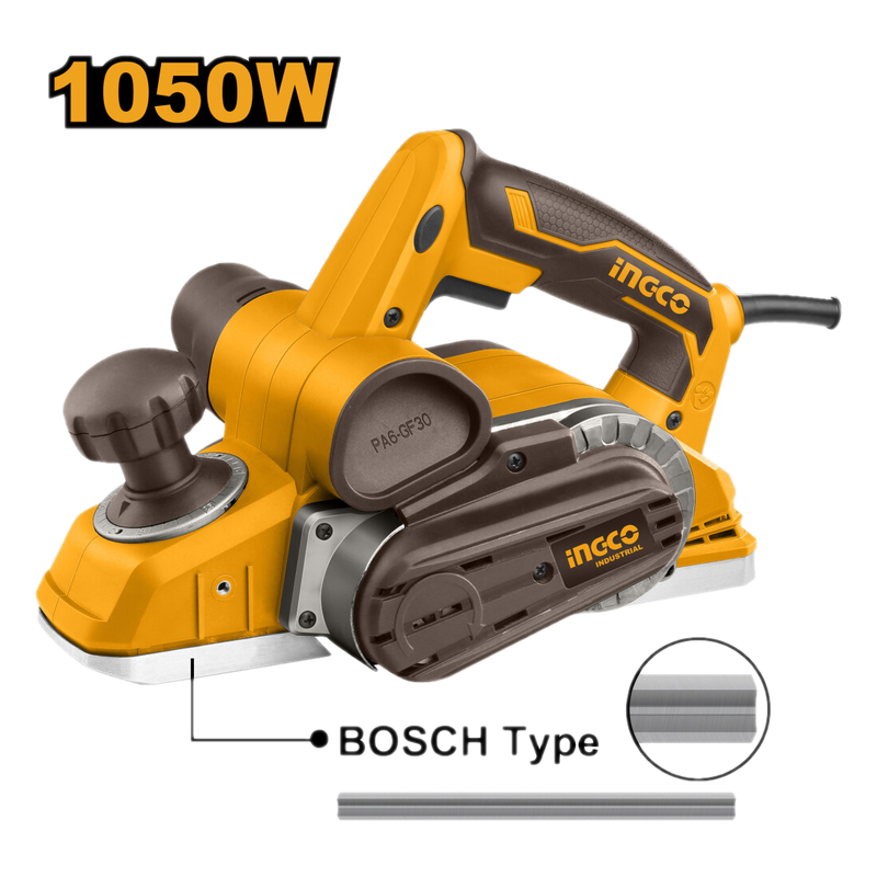 Cepillo De Carpintero Ingco 1050w Pl10508 1600rpm