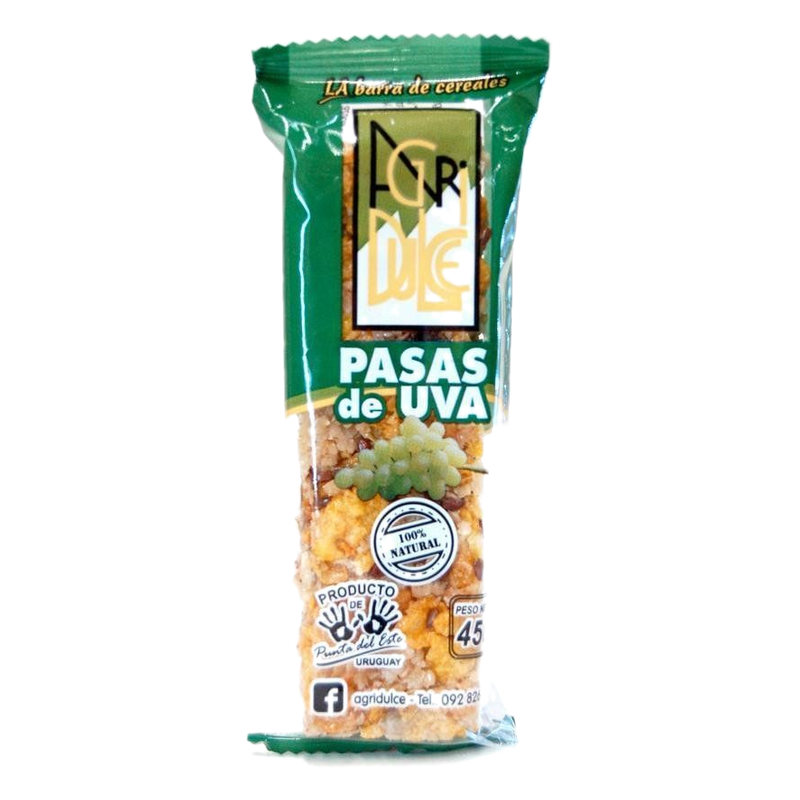 Barra De Cereal Pasas Uva Agridulce 45 G