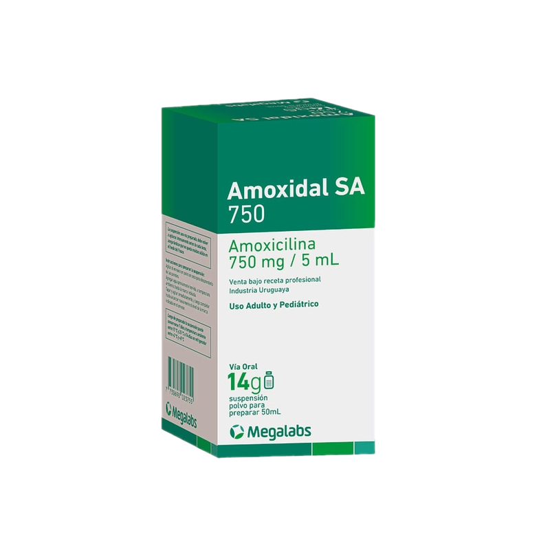 Amoxidal Sa 750 Mg/5 Ml Suspensión 50 Ml