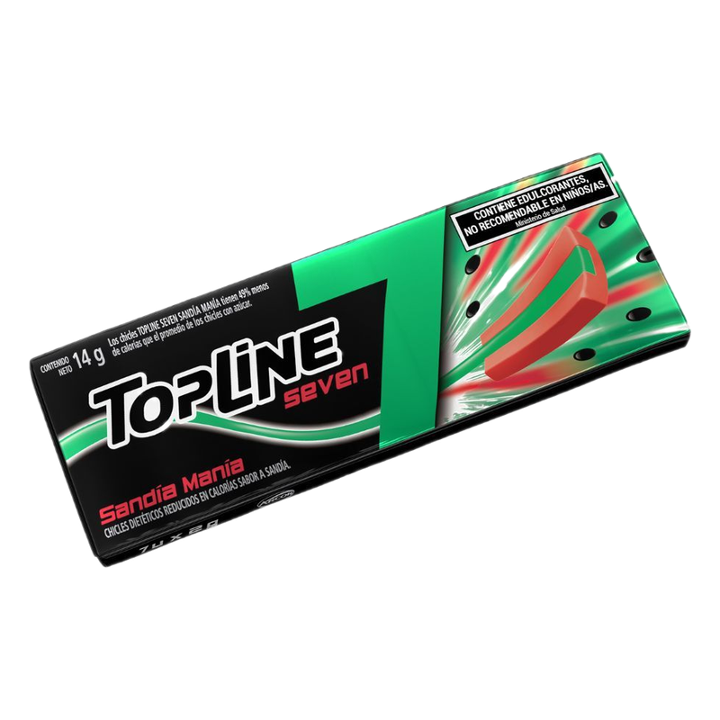 Chicle Topline Seven Sandía 14 G