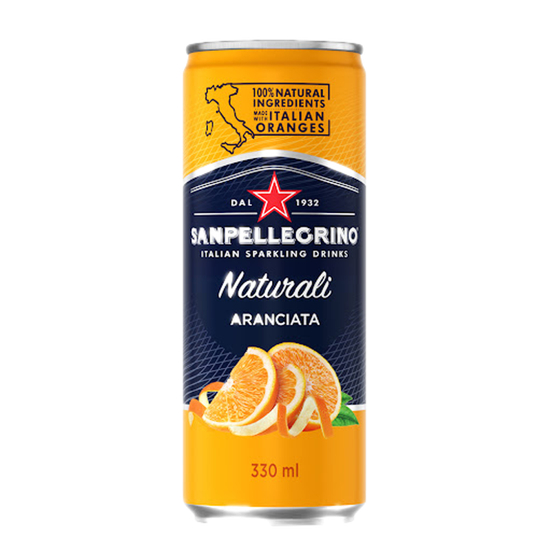 Agua Pellegrino Carbonatada Aranciata 330mi