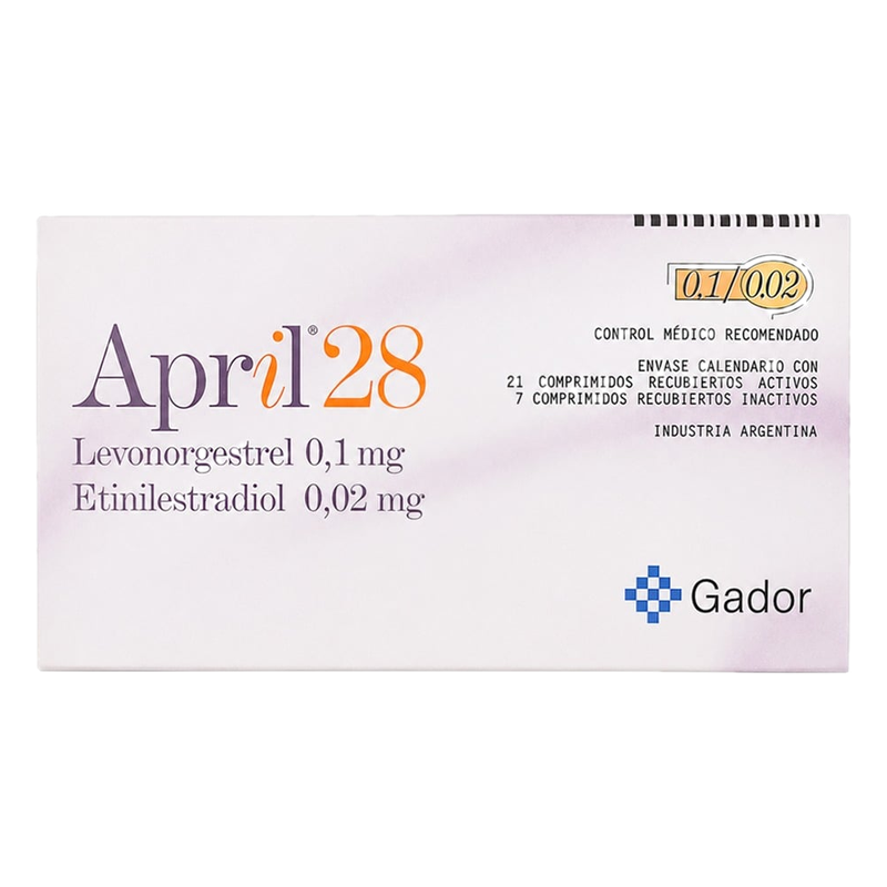 April X 28 Comprimidos