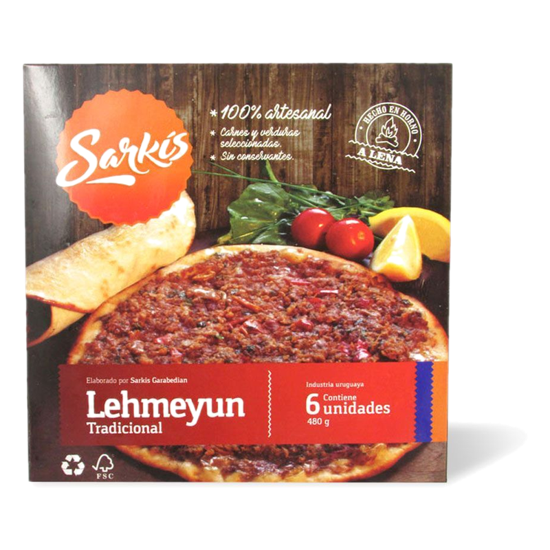 Lehmeyun Tradicional Congelado Sarkis 6 Unidades 480 G