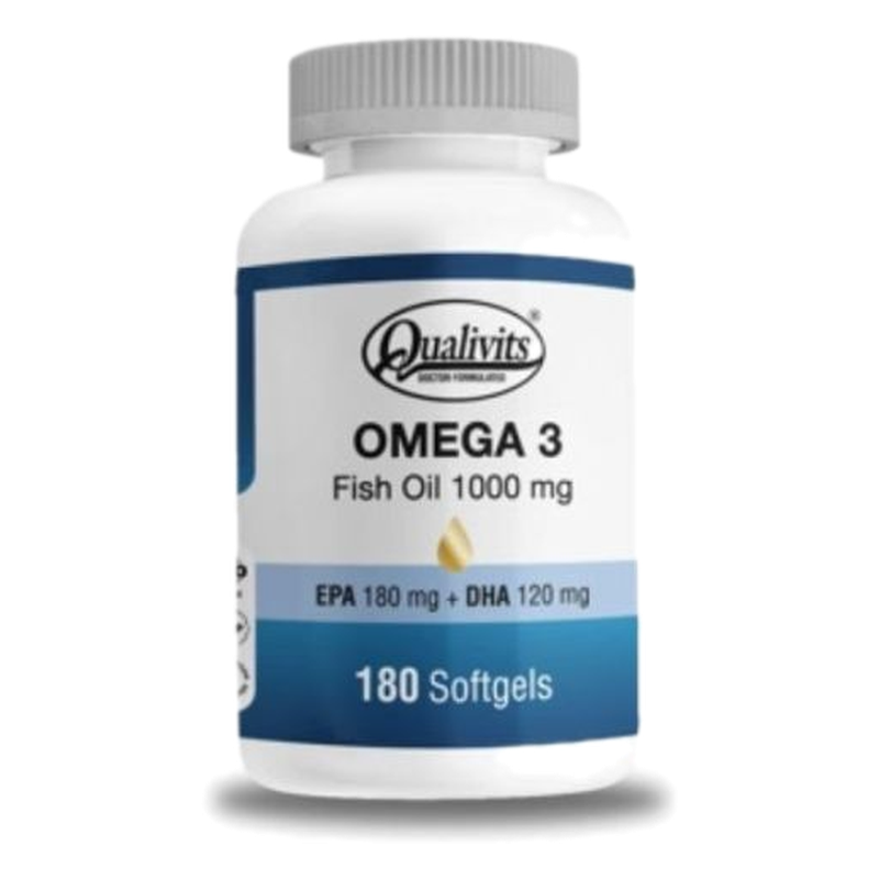 Qualivits Omega 3 Fish Oil 1000 Mg [180 Tab.]