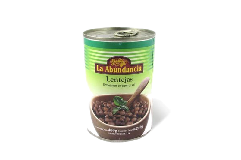 Lenteja La Abundancia En Lata 400 G