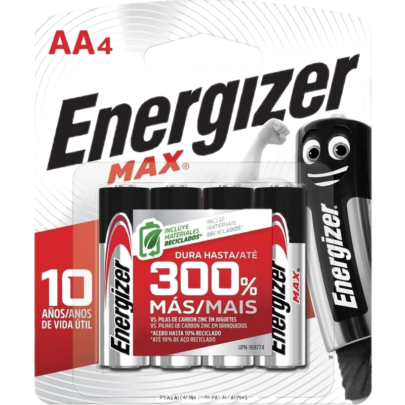 Bateria Energizer Max Alkalina Aa 4pack
