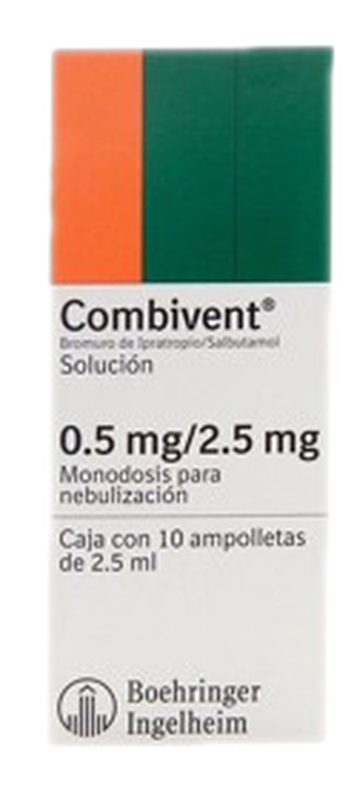Combivent Sm Solucion .5+3mg/2.5 Ml [20 Fco. Amp.]