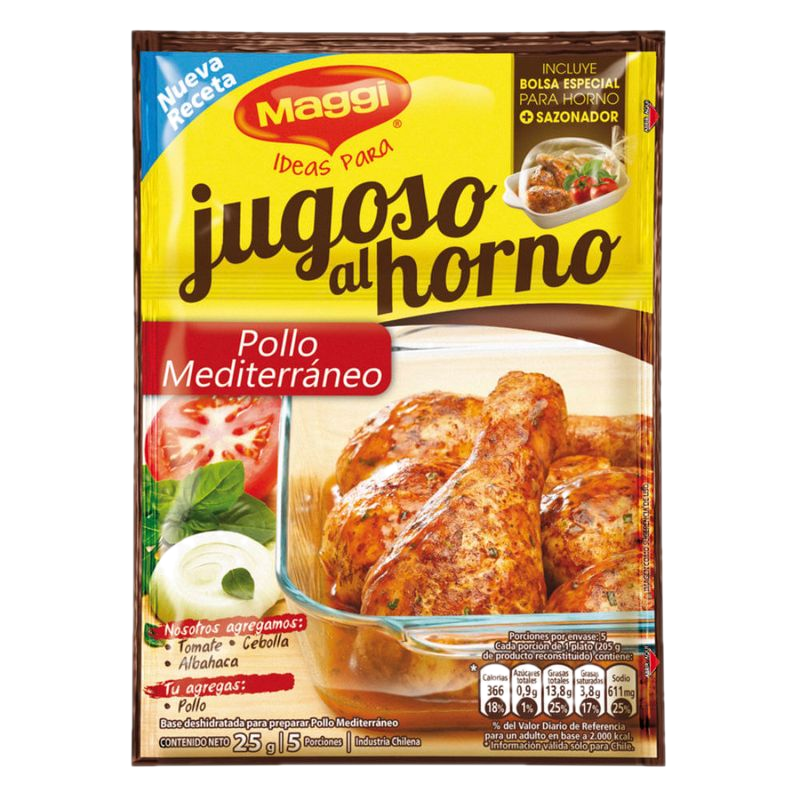 Base Jugoso Maggi Pollo Mediterraneo 25 G